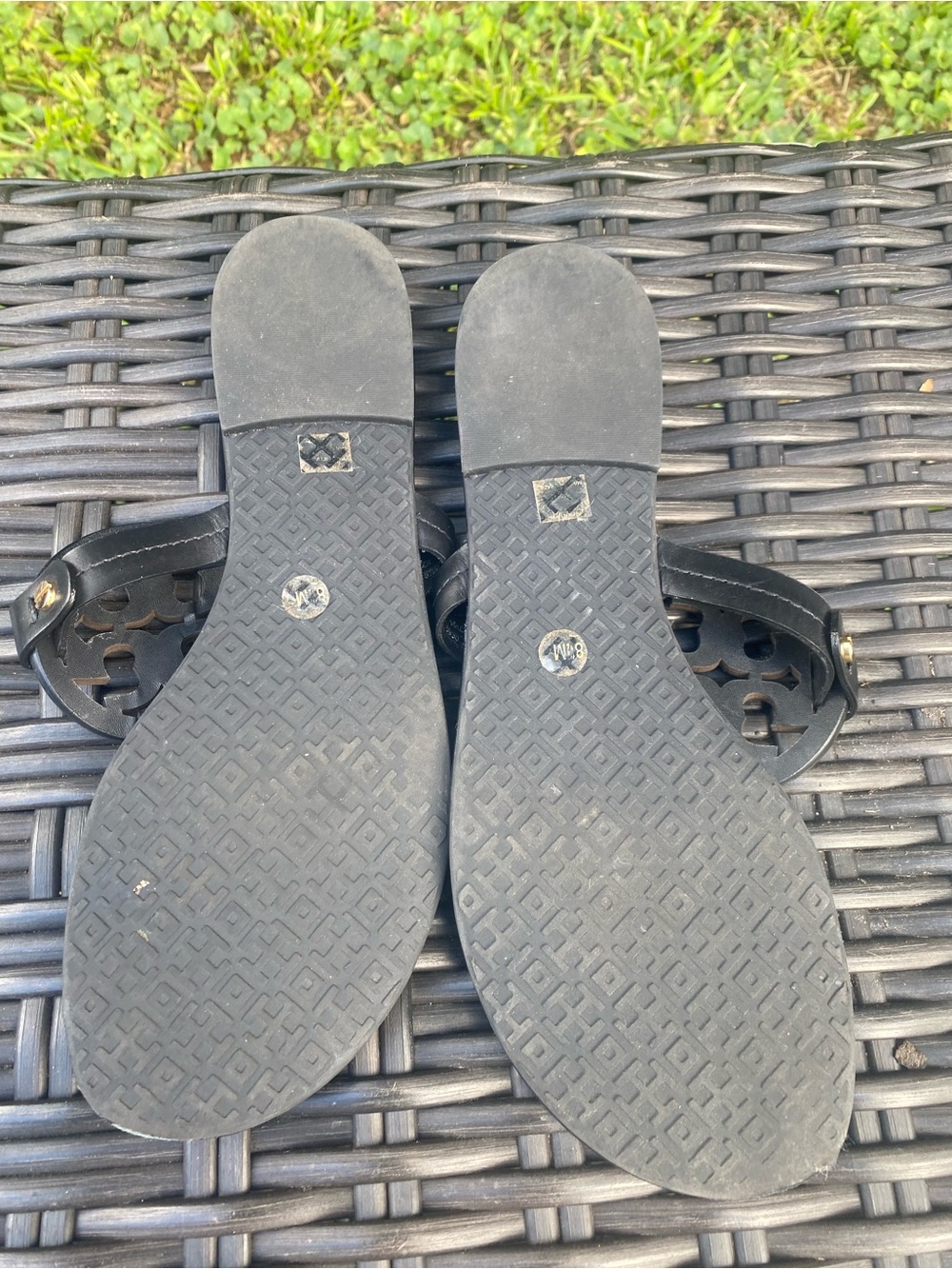 TORY BURCH SZ 8.5 black sandal - Picture 6 of 9